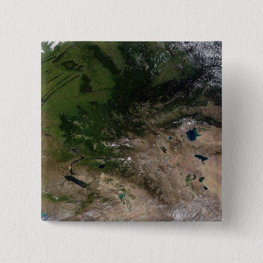 Badge Carré 5 Cm Le changement de végétation (Devant)