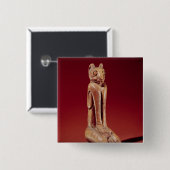 Badge Carré 5 Cm Le chat principal de Marco, de la Floride (Devant & derrière)