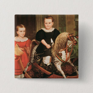 Badge Carré 5 Cm Le cheval de passe-temps, c.1840