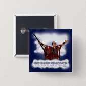 Badge Carré 5 Cm Le Christ faux (Obama) (Devant & derrière)