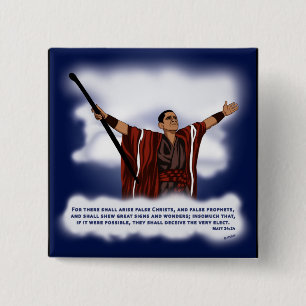 Badge Carré 5 Cm Le Christ faux (Obama)