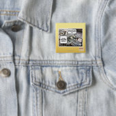 Badge Carré 5 Cm Le ciel tombe (En situation)
