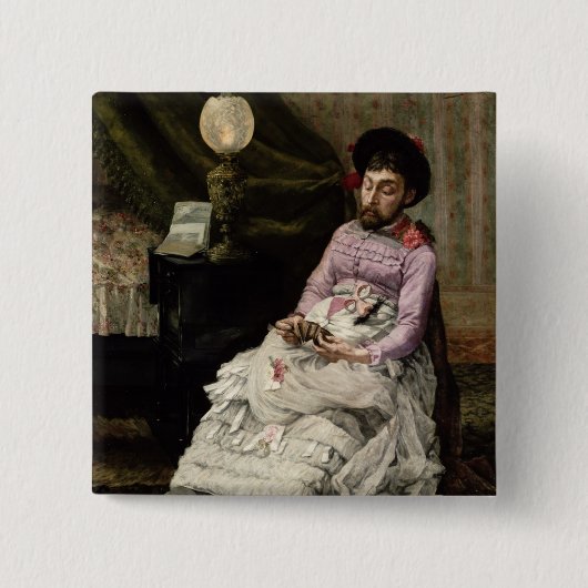 Badge Carré 5 Cm Le clown (Devant)