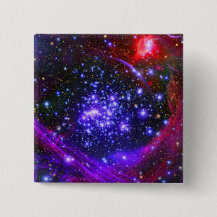 Badge Carré 5 Cm Le cluster étoile Arches au coeur du hub