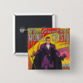 Badge Carré 5 Cm Le compte de Monty Cristo comique (Devant & derrière)