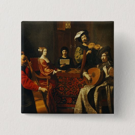 Badge Carré 5 Cm Le concert (Devant)