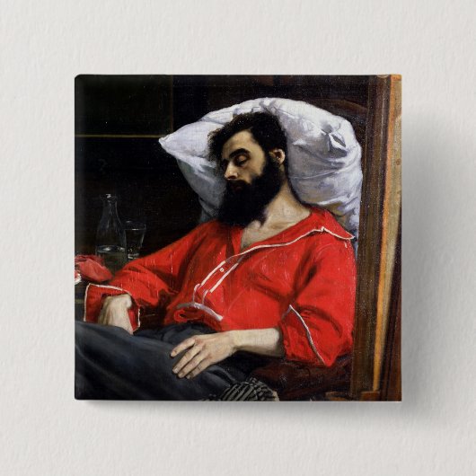Badge Carré 5 Cm Le convalescent (Devant)