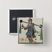 Badge Carré 5 Cm Le costume du monnayeur (Devant & derrière)