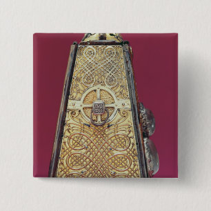 Badge Carré 5 Cm Le côté argenté