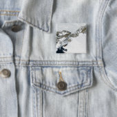 Badge Carré 5 Cm Le dégel estival (En situation)