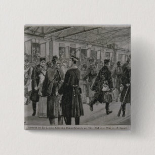 Badge Carré 5 Cm Le déploiement des marines royales de Kiel