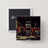 Badge Carré 5 Cm Le dernier dîner (Devant & derrière)