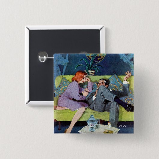 Badge Carré 5 Cm Le Dernier raid du Mont Noir (Devant & derrière)