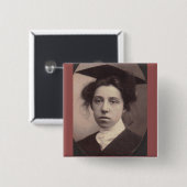 Badge Carré 5 Cm Le diplômé (Devant & derrière)