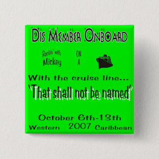 Badge Carré 5 Cm le DIS embarque pin8B