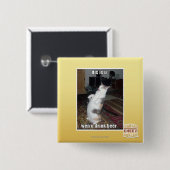 Badge Carré 5 Cm le DIS est u (Devant & derrière)