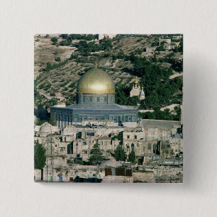 Badge Carré 5 Cm Le dôme de la roche, ANNONCE construite 692