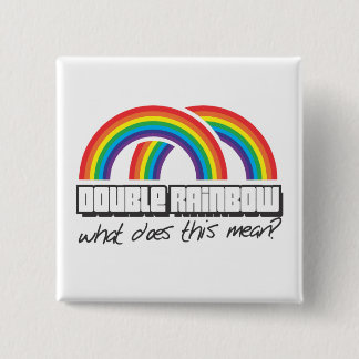 Badge Carré 5 Cm Le double arc-en-ciel, ce qui fait ce moyen ?
