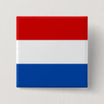 Badge Carré 5 Cm Le drapeau néerlandais<br><div class="desc">Le drapeau hollandais est un grand cadeau pour ceux qui aiment la Hollande ou ceux qui ont un héritage néerlandais. Les couleurs du drapeau hollandais sont le rouge,  le blanc et le bleu. Ce design est également disponible sur de nombreux autres produits pour vous de choisir parmi.</div>