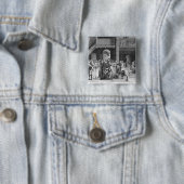 Badge Carré 5 Cm Le fiançailles (En situation)