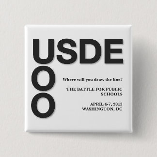 Badge Carré 5 Cm Le fonctionnaire occupent le bouton 2,0 carré