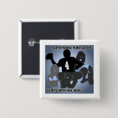 BADGE CARRÉ 5 CM LE FOND DE LA GLACE (Devant & derrière)