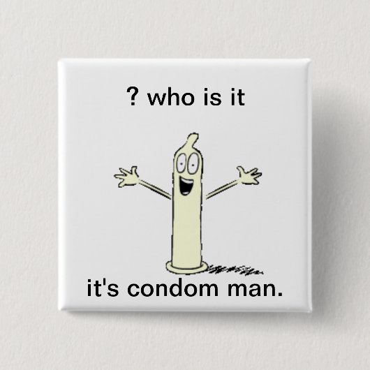 Badge Carré 5 Cm le fond de visite (Devant)