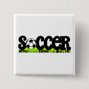 Badge Carré 5 Cm Le football