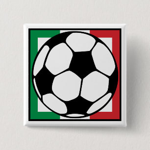 Badge Carré 5 Cm le football. le carré italien.