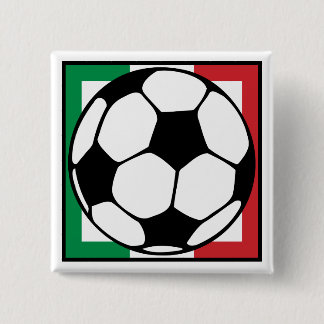 Badge Carré 5 Cm le football. le carré italien.
