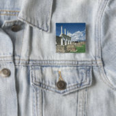 Badge Carré 5 Cm Le forum (En situation)