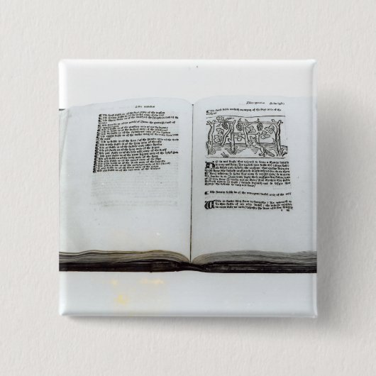 Badge Carré 5 Cm Le Fox et les raisins (Devant)