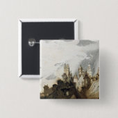 Badge Carré 5 Cm Le Gai Chateau (Devant & derrière)