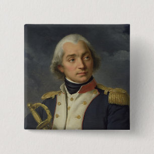 Badge Carré 5 Cm Le Général Charles Pichegru