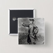 Badge Carré 5 Cm Le Général James Wolfe (Devant & derrière)