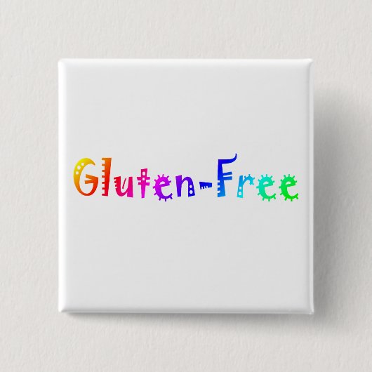 Badge Carré 5 Cm Le gluten libèrent (Devant)