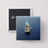 Badge Carré 5 Cm Le groupe Kearsarge Amphibious Ready (Devant & derrière)