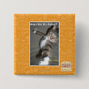 Badge Carré 5 Cm le haz DIS d'I peut-il danser ?
