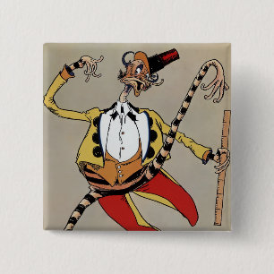 Badge Carré 5 Cm « Le HM Woggle-Bug TE » de John R Neill