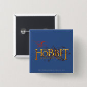 BADGE CARRÉ 5 CM LE HOBBIT : UN VOYAGE INATTENDU™ (Devant & derrière)