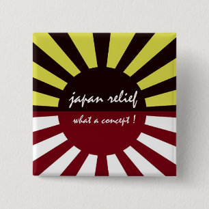 Badge Carré 5 Cm le japon soulage quel concept