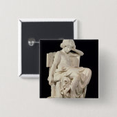 Badge Carré 5 Cm Le jeune Aristote, 1870 (Devant & derrière)