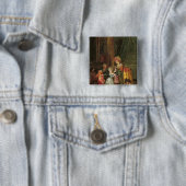 Badge Carré 5 Cm Le jour de Saint-Nicolas (En situation)