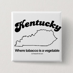 Badge Carré 5 Cm Le KENTUCKY - T-shirts et Gea "de DEVISE d'ÉTAT d