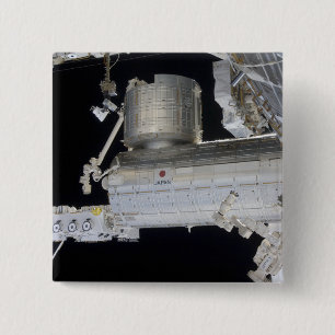 Badge Carré 5 Cm Le laboratoire japonais 2 de Kibo de module