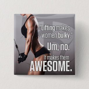 Badge Carré 5 Cm Le Lifting Rend Les Femmes Fantastiques - Motivati