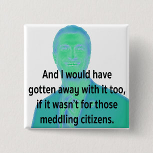 Badge Carré 5 Cm Le maire parle