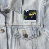 Badge Carré 5 Cm Le marbre bleu (En situation)