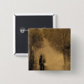 Badge Carré 5 Cm Le marcheur (Devant & derrière)