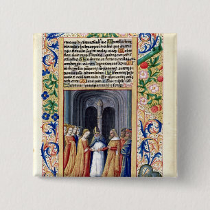 Badge Carré 5 Cm Le mariage de Michal à David